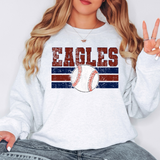 Eagles Baseball Grunge DTF Print