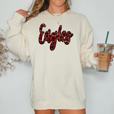 Eagles Crackle Cursive Teams DTF Print