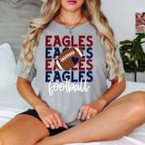 Eagles Football Bookworm Repeat DTF Print