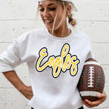 Eagles Outline DTF Print