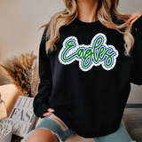 Eagles Outline DTF Print