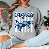 Eagles Preppy Stripes DTF Print