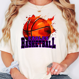 Eagles Splash Basketball DTF Print