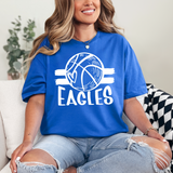 Eagles Basketball with Heart DTF Print