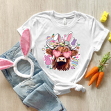 Easter Cow DTF Print
