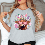 Easter Cow DTF Print