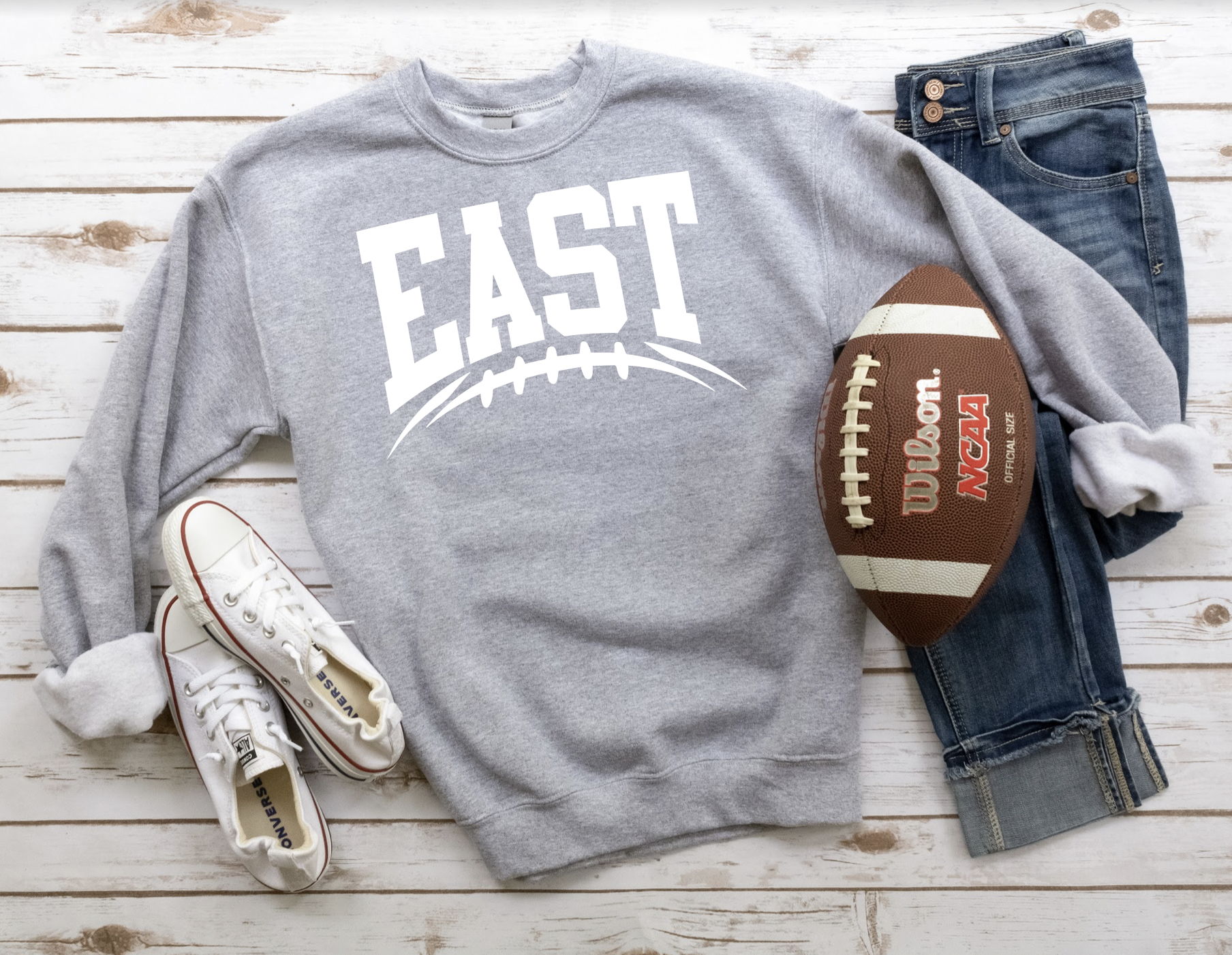 East Football Arched DTF Print