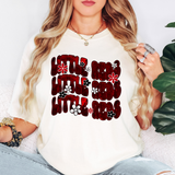 Little Reds Electric Repeat DTF Print