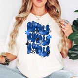 Royals Electric Repeat DTF Print