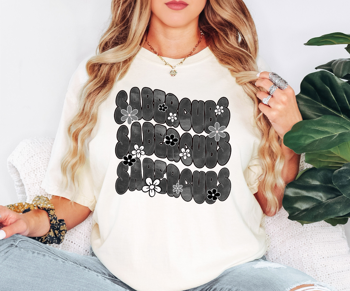 Sabercubs Electric Repeat DTF Print