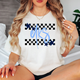 Elks Checker Star DTF Print