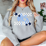 Elks Checker Star DTF Print