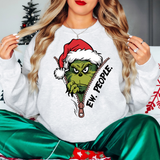 Ew People Grinch Zipper DTF Print