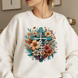 Faith Flowers DTF Print
