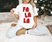 Fa La La glitter effect DTF Print