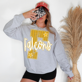 Falcons Stripes Varsity Team DTF Print
