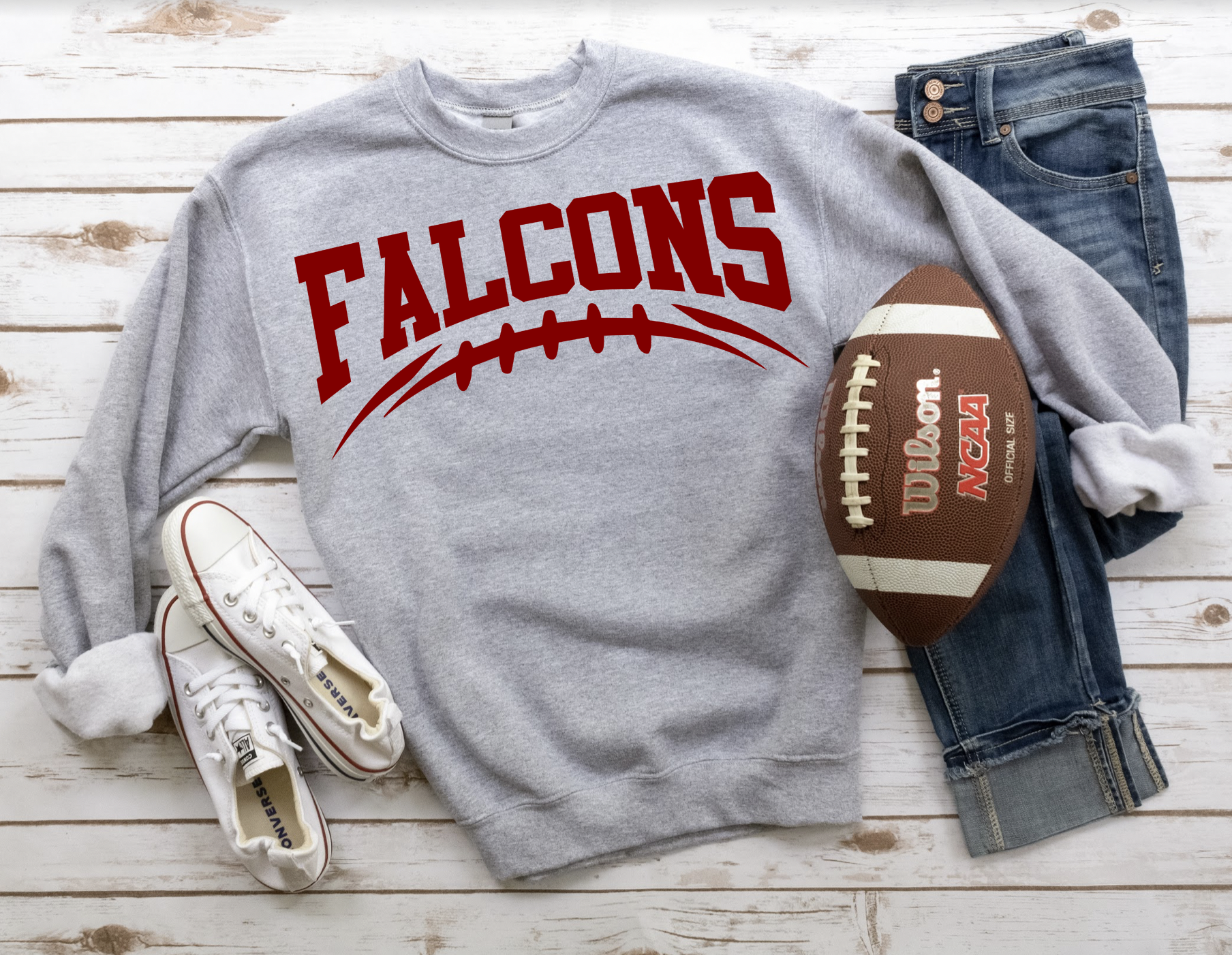 Falcons Football Arched DTF Print