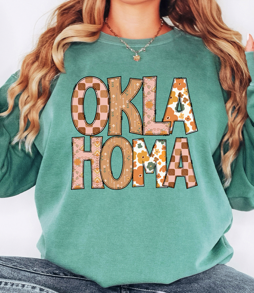 Fall Boho Oklahoma DTF Print