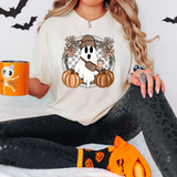 Fall Checker Ghost DTF Print