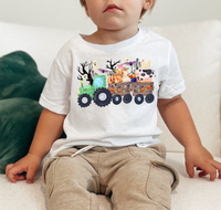 Farm Animal Tractor Hallowen DTF Print