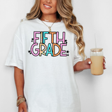 Fifth Grade Spring Star Doodle Mix DTF Print