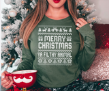 Merry Christmas Ya Filthy Animal DTF Print