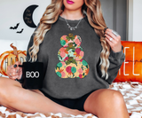 Floral Pumpkin Trio DTF Print