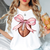 Coquette Football Ribbon DTF Print