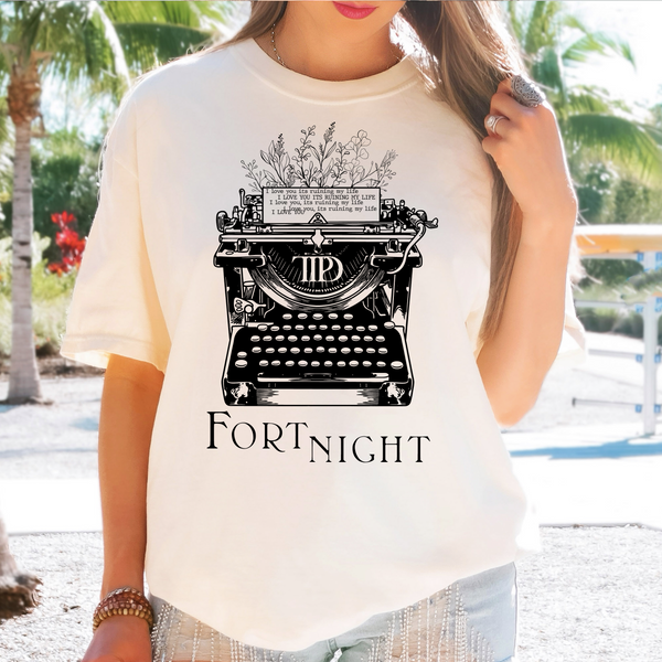 Fort Night Typewriter DTF Print