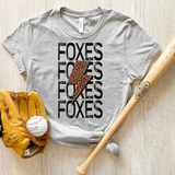 Foxes Baseball Bolt DTF Print