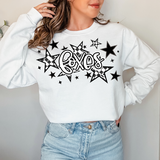 Foxes Retro Star DTF Print