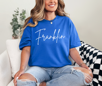 Franklin Script DTF Print