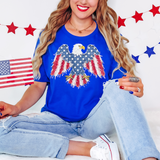 Frayed Patriotic Eagle 02 DTF Print