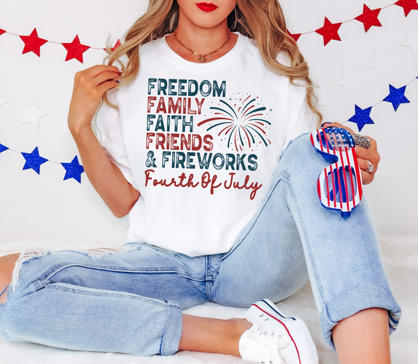 Freedom Family Patriotic DTF Print