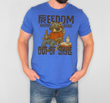 Freedom Never Goes Out Of Style Raccoon DTF Print