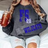 FS Wildcats Grunge DTF Print