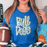 Funky Bulldogs Faux Glitter Outline DTF Print
