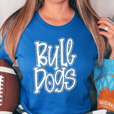 Funky Bulldogs Faux Glitter Outline DTF Print