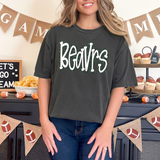 Funky Beavers Faux Glitter Outline DTF Print