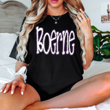 Funky Boerne Faux Glitter Outline DTF Print