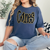Funky Canes Faux Glitter Outline DTF Print