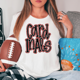 Funky Cardinals Faux Glitter Outline DTF Print