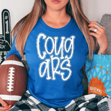 Funky Cougars Faux Glitter STACKED Outline DTF Print