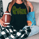 Funky Gretna Faux Glitter Outline DTF Print
