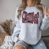 Funky Grizzlies Faux Glitter Outline DTF Print