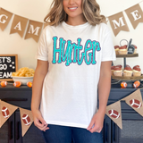 Funky Hunter Faux Glitter Outline DTF Print