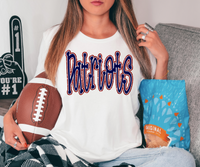 Funky Patriots Faux Glitter Outline DTF Print