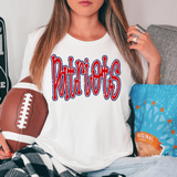 Funky Patriots Faux Glitter Outline DTF Print