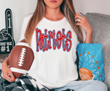 Funky Patriots Faux Glitter Outline DTF Print