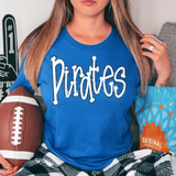 Funky  Pirates Faux Glitter Outline DTF Print